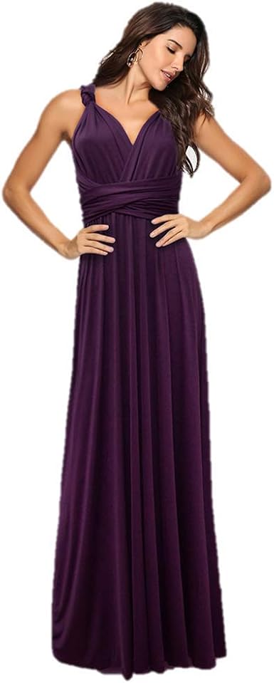 Amazon.com: Vestido largo de noche para mujer, de Transformer, para baile  de graduación, multidirección, convertible, largo del piso, para boda, con  cabestro y alta elasticidad, M : Ropa, Zapatos y Joyería