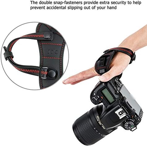 Cinghia Da Polso JJC Per Fotocamere DSLR - Con Piastra Arca, Comoda E Sicura