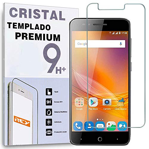 REY Protector de Pantalla para ZTE Blade A610 Plus Cristal Vidrio Templado Premium