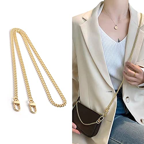 Image of jiesinlov Purse Chain Strap CrossBody Handbag Shoulder Bag Strap Replacement Straps, with Metal Buckles (A 47.2in)