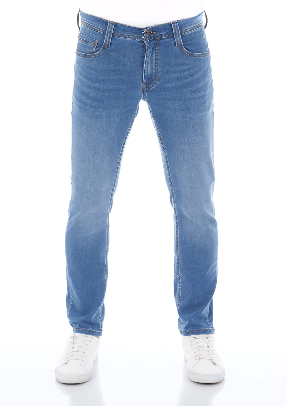 Mustang Men's Medium Blue Denim (312) Oregon Slim K Jeans - Slim Fit - Blue - Mid Blue Denim W28-W40, 36 W/34 L