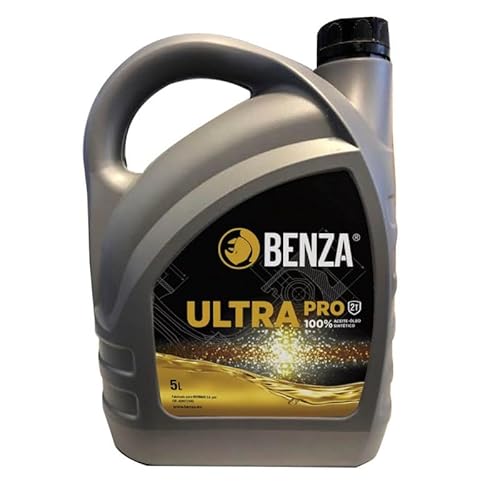 Aceite 2T 100% Sintético Benza - Rendimiento Superior para Motores de 2 Tiempos (5L)