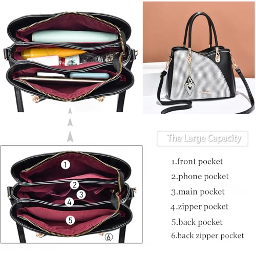 Purses and Handbags Top Handle Satchel Shoulder Bags Messenger Tote Bag for Ladies - Image 7