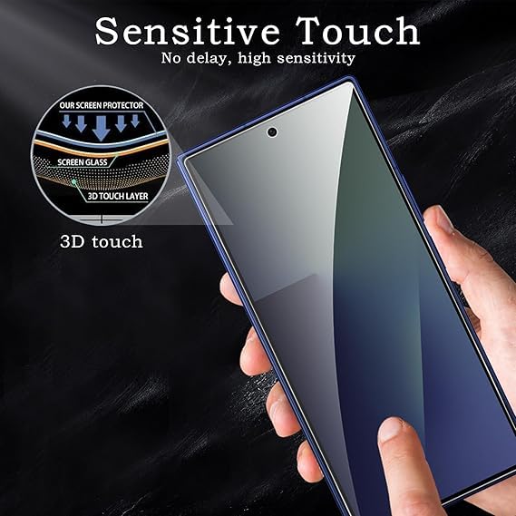 Image of [ 2+2 Pack Privacy Screen Protecor for Samsung Galaxy Z Fold 7 Anti-Spy Shatterproof Tempered Glass with Camera Lens Tempered Glass 9H Hardness Bubble Free Anti-Glare Case Friendly