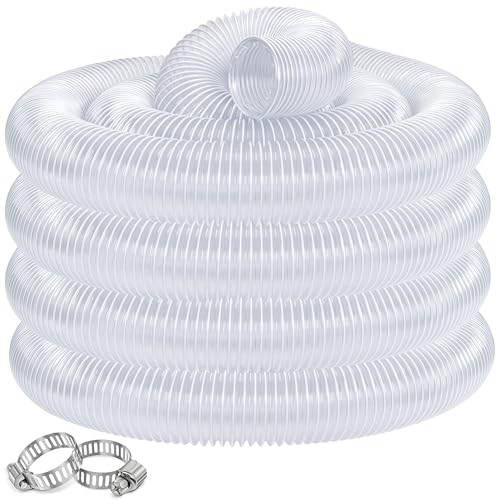 Clear Flexible PVC Dust Collection Hose (10 ft)