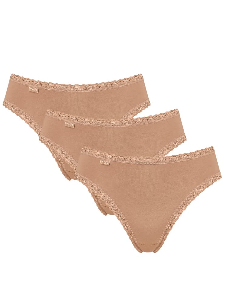 Sloggi Women's 24/7 Cotton Lace Tai C3P, BRUSH