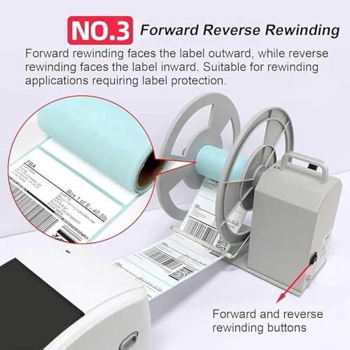 Rebobinadora automática de etiquetas de 120 mm, esencial en logística y electrónica 4