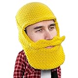Beard Head - The Original Balaclava Knit Beard Hat (Yellow)