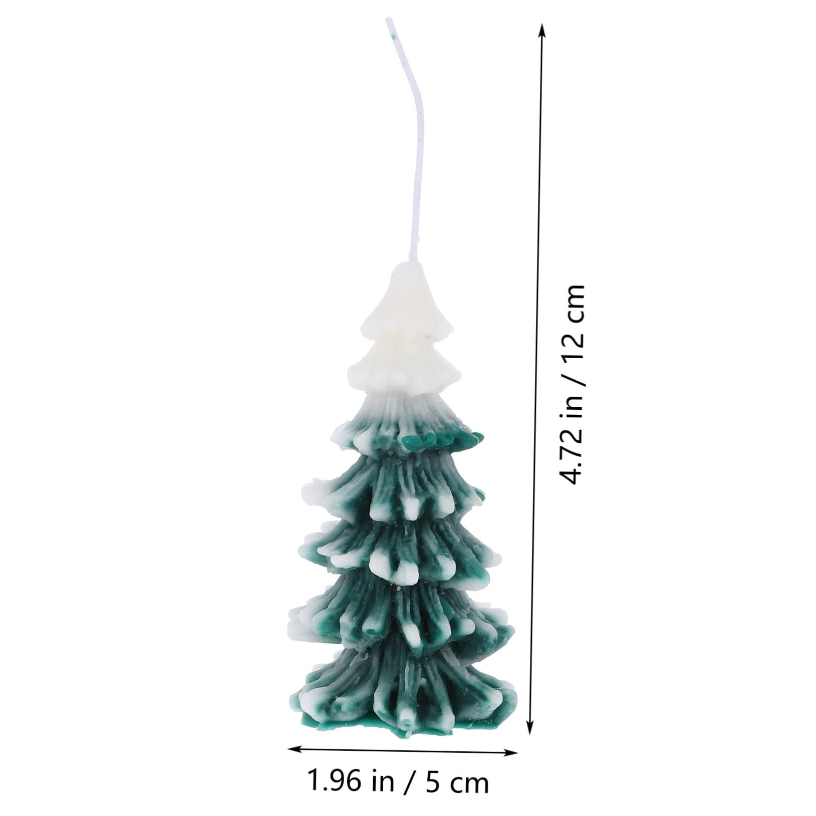 IWOWHERO Xmas Tree Candle Set Decorative Scented Candle Photo Prop Home Ambiance Enhancer