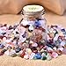 SigMntun Polished Mixed CrystalsCrystal Chips - 55 oz Tumbled Stone Chips Crushed Sea Glass Stones Healing Reiki Crystal Jewelry Making Home Decoration