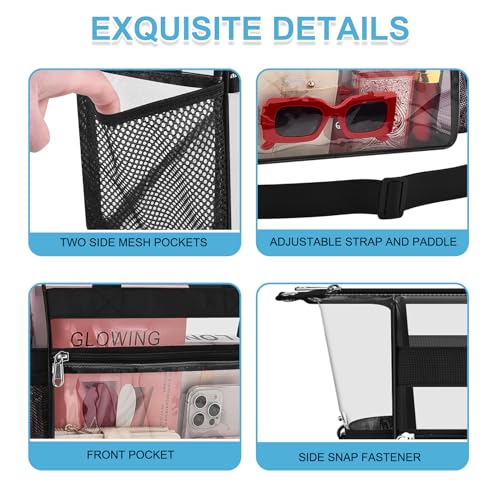 Image of Busiuw Clear Bag for Stadium Events Stadium Approved Clear Tote Bag 12x12x6