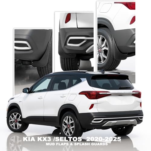 Image of 4Pcs Mud Flaps fit for 2020 2021 2022 2023 2024 2025 Kia KX3 /Seltos Mud Guards Front Rear Mudflaps Splash Guard Protector Accessories