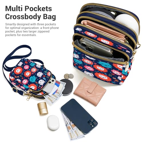 Image of YINHEXI Small Crossbody Bags for Women, Mini Cell Phone Wallet Purse, Shoulder Bag for Women and Men