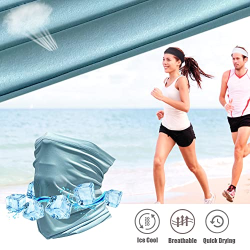 Neck Gaiter Face Cover Scarf Multifunctional Headwear Elastic Tube Scarf Breathable UPF 50+ UV Resistance Bandana3