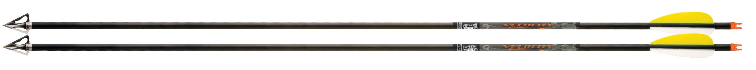 Gold Tip Velocity Hunter Dozen Arrows (2-Inch Vanes, Size 400)