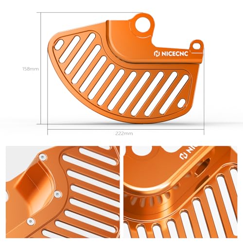 Protection disque frein avant KTM 300 EXC 250 500 EXC-F orange cache de protection moto - 7
