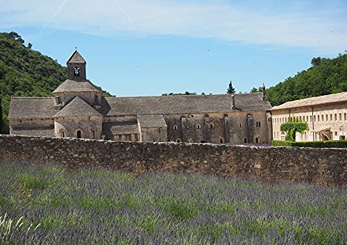 HANSEPUZZLE 66930 - Abbaye de Sénanque Puzzle 130 Teile | Religion Puzzle mit hochwertiger Puzzle Aufbewahrung: Kartonbox und wiederverschließbarem Beutel | Puzzle-Maße: 28,7 x 20 cm – Bild 3