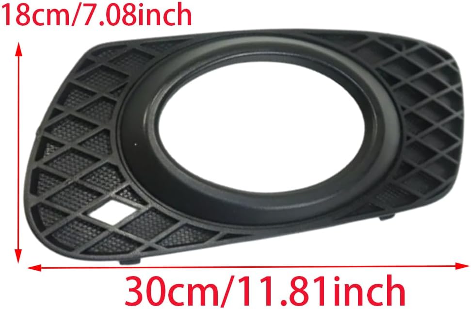 Riloer Front Bumper Fog Light Lamp Grille Grill Cover, 2006-2008 Compatible with Mercedes Benz W164 ML320 ML350 ML500 ML550 ML63AMG, Pair 1648260124+1648260224 - Image 4