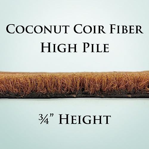 Avera Products ADW051R Take A Hike Natural Coir Doormat Anti-Slip Rubber Back | 17 Inch X 29 Inch Perfect For Outdoors thumb #5