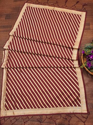 Image of DEVANGI Women's Banarasi Silk Unstitched Salwar Suit Dress Material With Dupatta