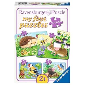 Ravensburger Kinderpuzzle – 06952 Süße Gartenbewohner – my first puzzle mit 2,4,6,8 Teilen – Puzzle für Kinder ab 2…