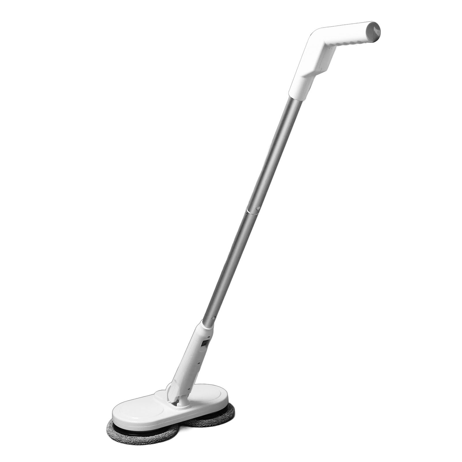 Pssopp Trapeador Eléctrico Inalámbrico, Trapeador Giratorio Autopropulsado Liviano con Cabezales Giratorios Dobles, Poste Retráctil, Limpiador de Pisos de Mano Silencioso para Azulejos Laminados de