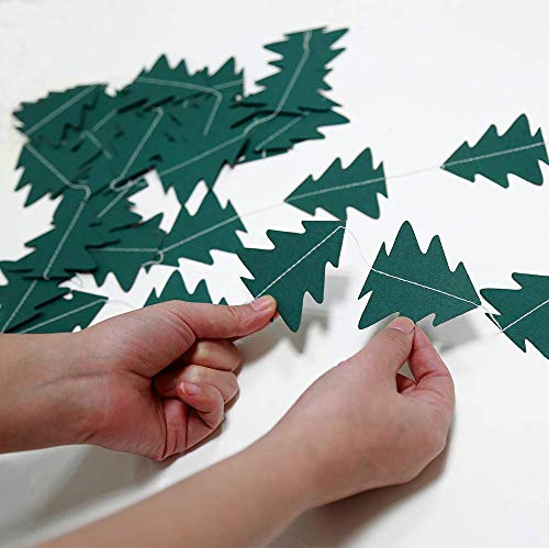 Dark Green Tree Garland For Woodland Theme Party Decoration Xmas Christmashanging Streamer Backdrop Tree Garland Decor For Birthday Party Baby Shower Christmas New Year Party Decorations #TOP1