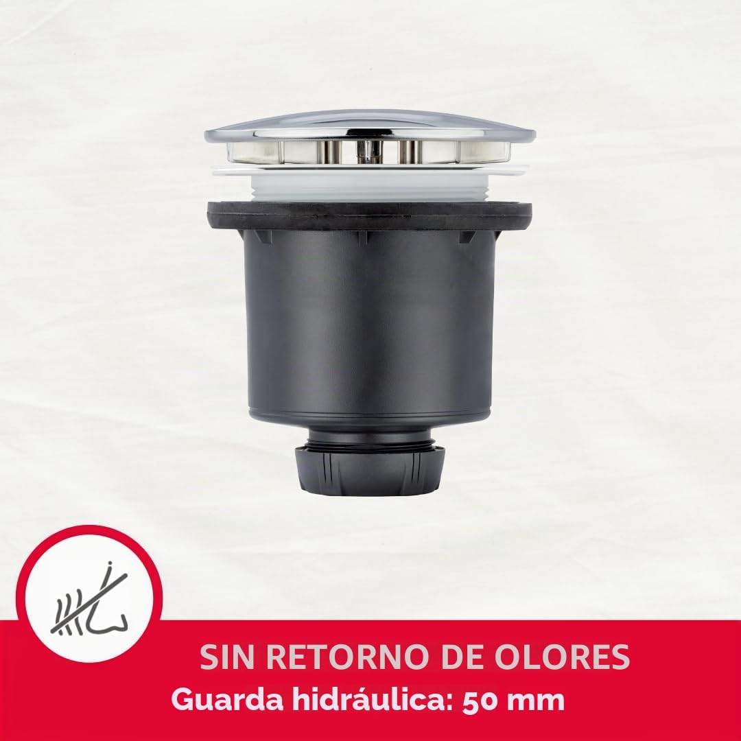 Wirquin, gris 30723746 Tourbillon D90 vertical con cúpula de ABS