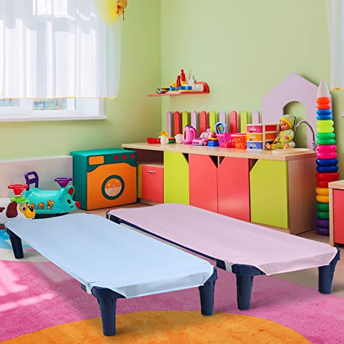 Image of Mixweer 16 Pack Cot Sheets for Daycare Standard Size 23 inch x 51 inch Soft Breathable Pure Cotton Daycare Essentials Cot Sheets for Preschool Toddler Kids Boys Girls Nap Time 4 Colors