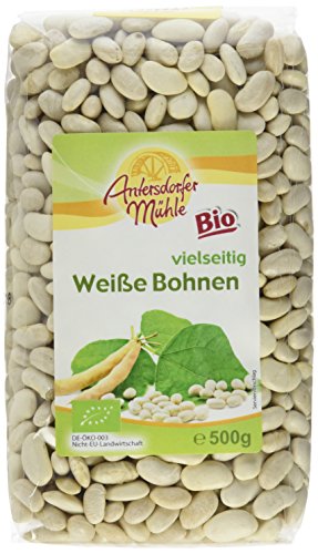 Antersdorfer Mühle Weiße Bohnen, 6er Pack (6 x 500 g) - Bio Cover