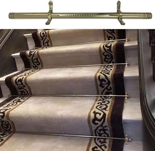 Barras de alfombra para escaleras latón decorativas pack 10