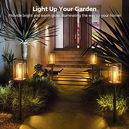 Kelme SZ-22025 Solar Pathway Lights Outdoor, 4 Pack 2Xl Bigger Size Solar Lights For Outside, Super Bright Up To 14Hrs Solar Garden Lights, Waterproof Solar Powered Outdoor Lights For Yard Pathway Landscape thumb #6