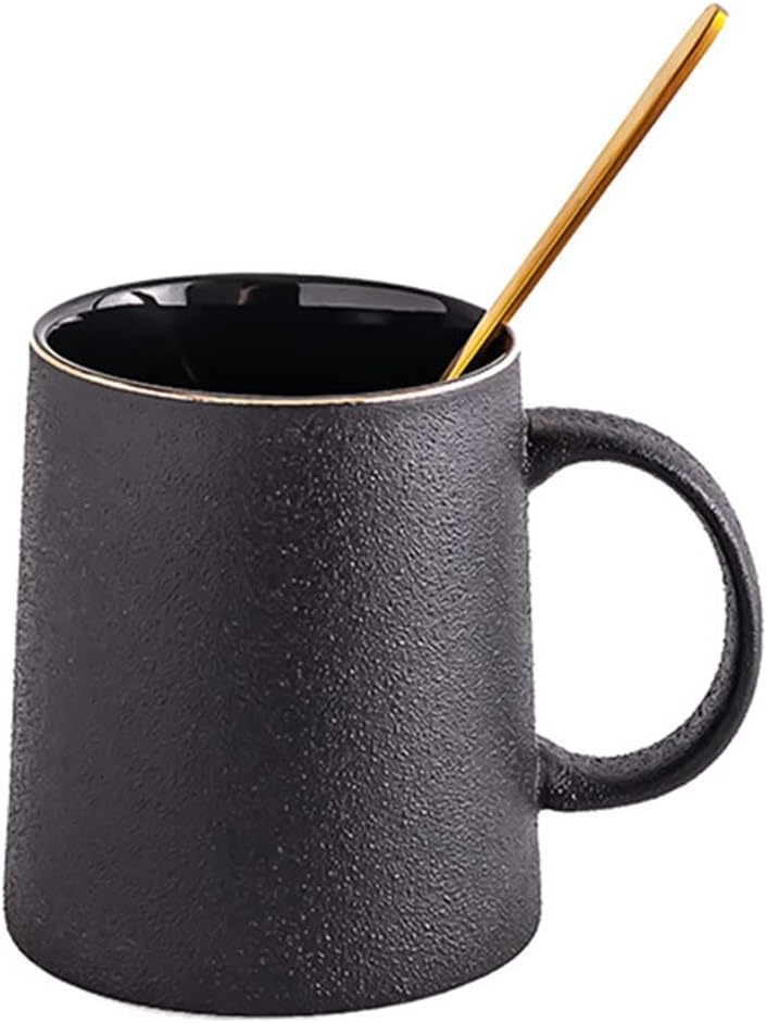 Coffee Ceramic Mug Tumblers Tea Tumbler Cups Milk Mugs Large Vintage Home Black Cup