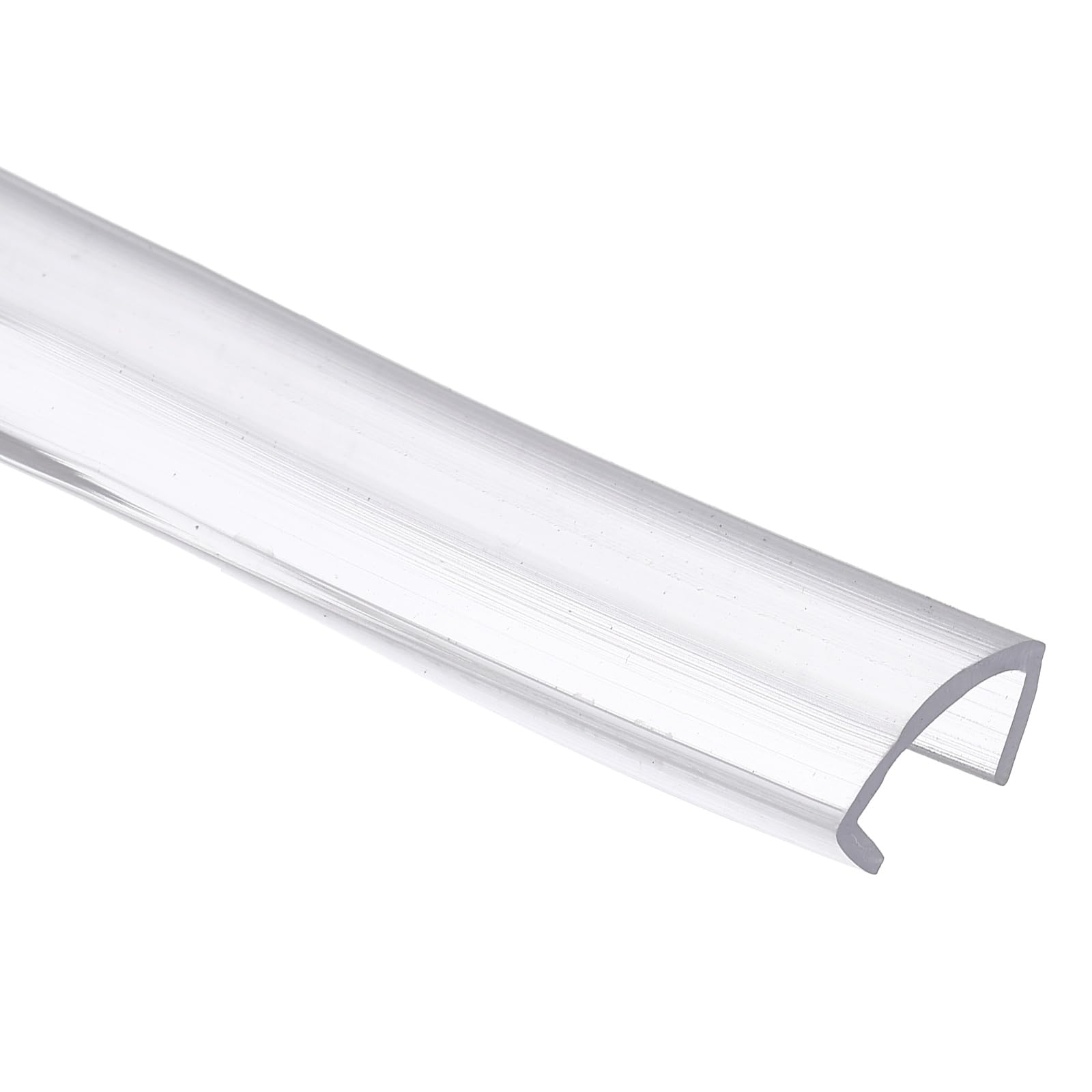 sourcing map Clear Edge Trim, 13.1Ft Silicone U Channel Edge Protector, Edges Guards Fits 21/32"-23/32" for Car Doors Sheet Metal Parts (7/8" W x 5/16" H)