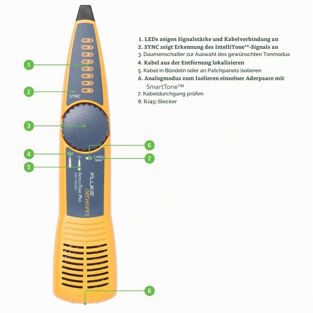 Fluke Networks IntelliTone Pro 200 LAN MT-8200-60-KIT