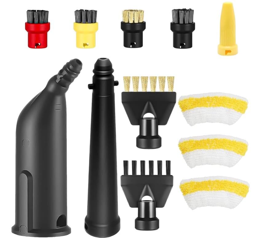 Accessoires nettoyeur vapeur haute performance lot 12 pièces multi-surfaces