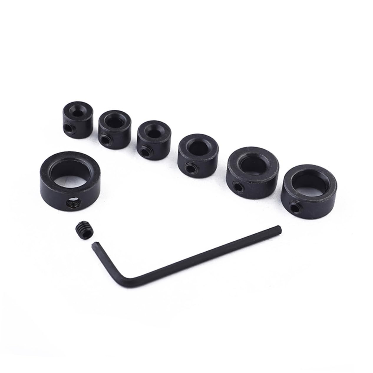 IWOWHERO Drill Stop Assortment 7 Pcs Bit Ring 3-12mm Drill Bits Set Drill Bits Ring for Consistent Hole Depth