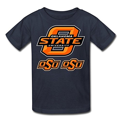 Hilary Susie Youth'S NCAA Oklahoma State University OSU Cowboys Logo T-Shirt Large