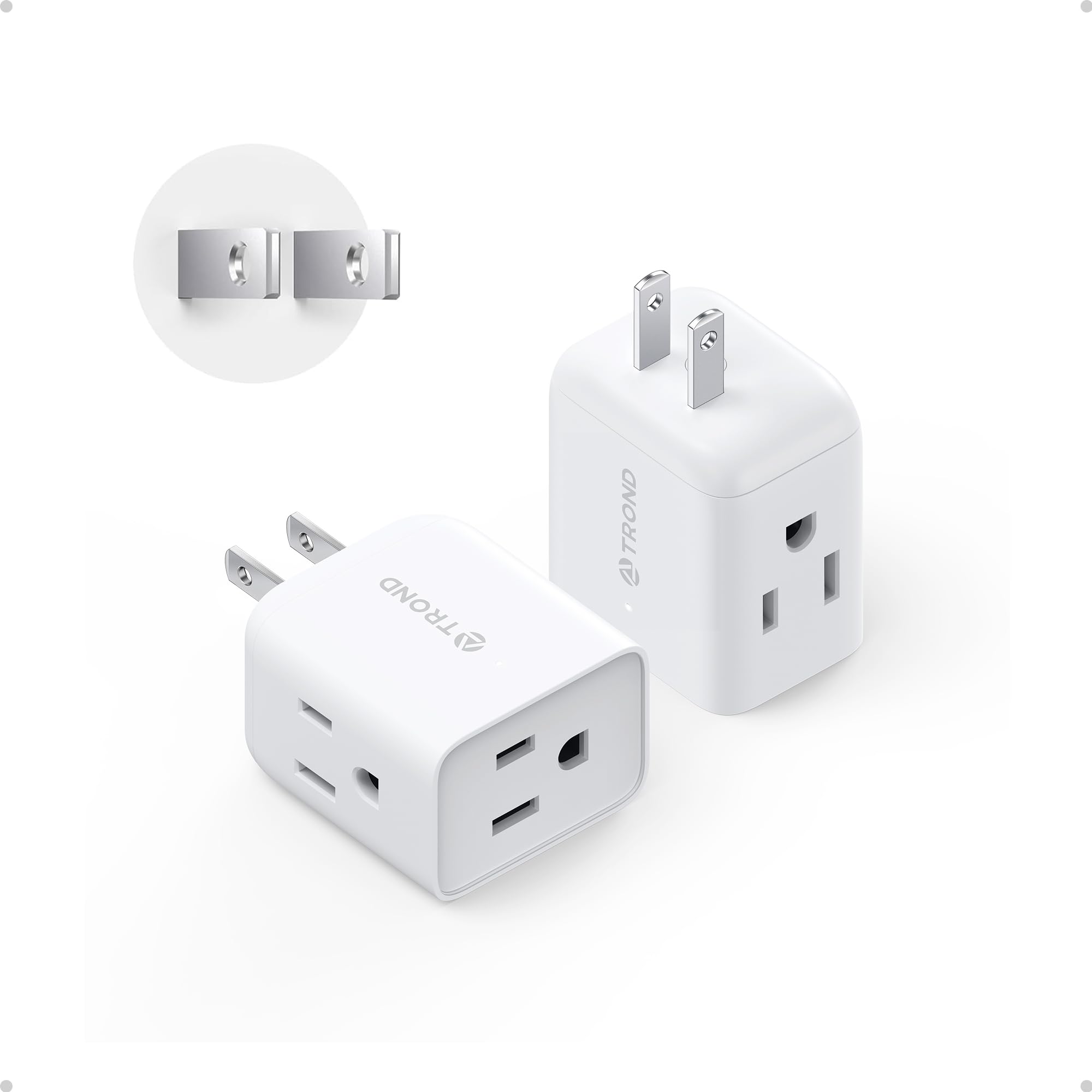 TROND Outlet Extender - Tight Spaces & Travel -11