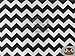 Polycotton Printed Fabric Small Chevron BLACK WHITE / 60" Wide/Sold by the yard