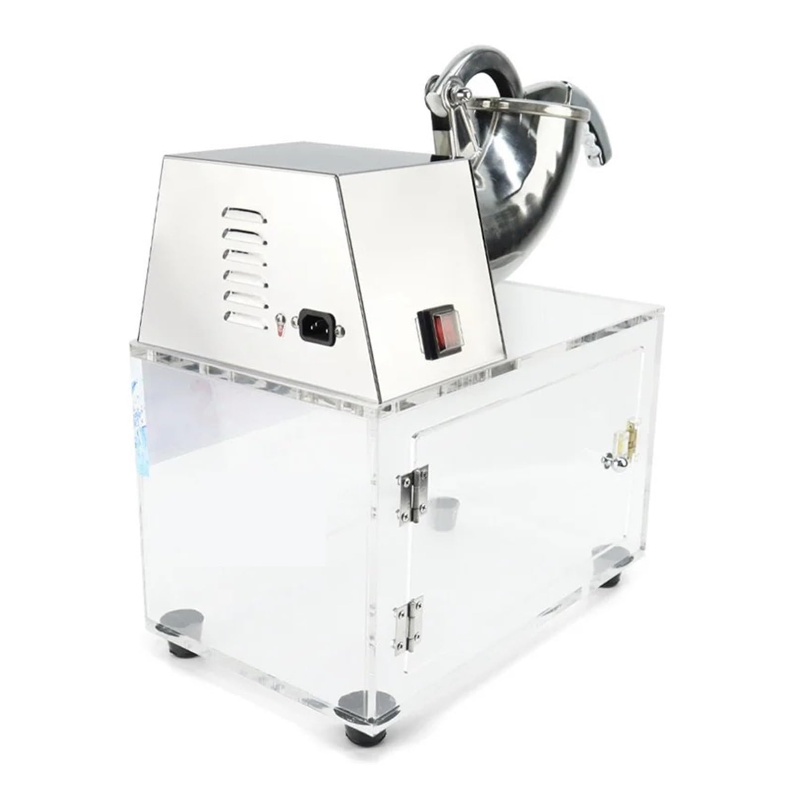 Máquina Trituradora De Bloques Hielo Acrílico Comercial, Automática For Hacer Conos Nieve Y Triturado TrituracióN De Hielo Sin Esfuerzo
