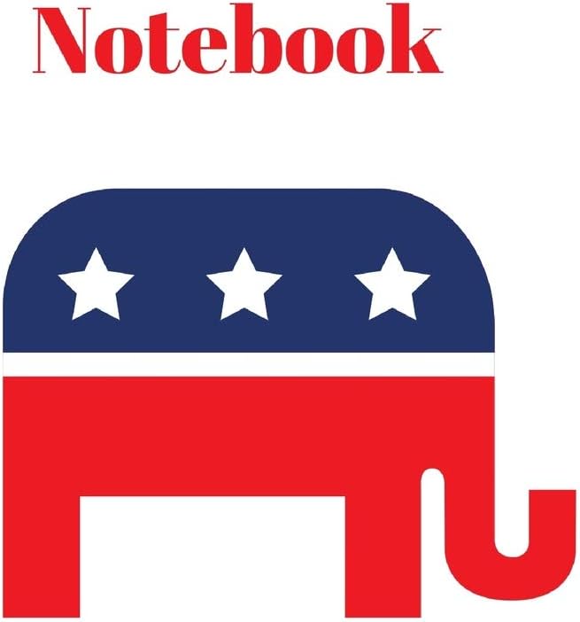 Notebook: Notebook/120 pages/6" x 9"/Lined/America/Republican