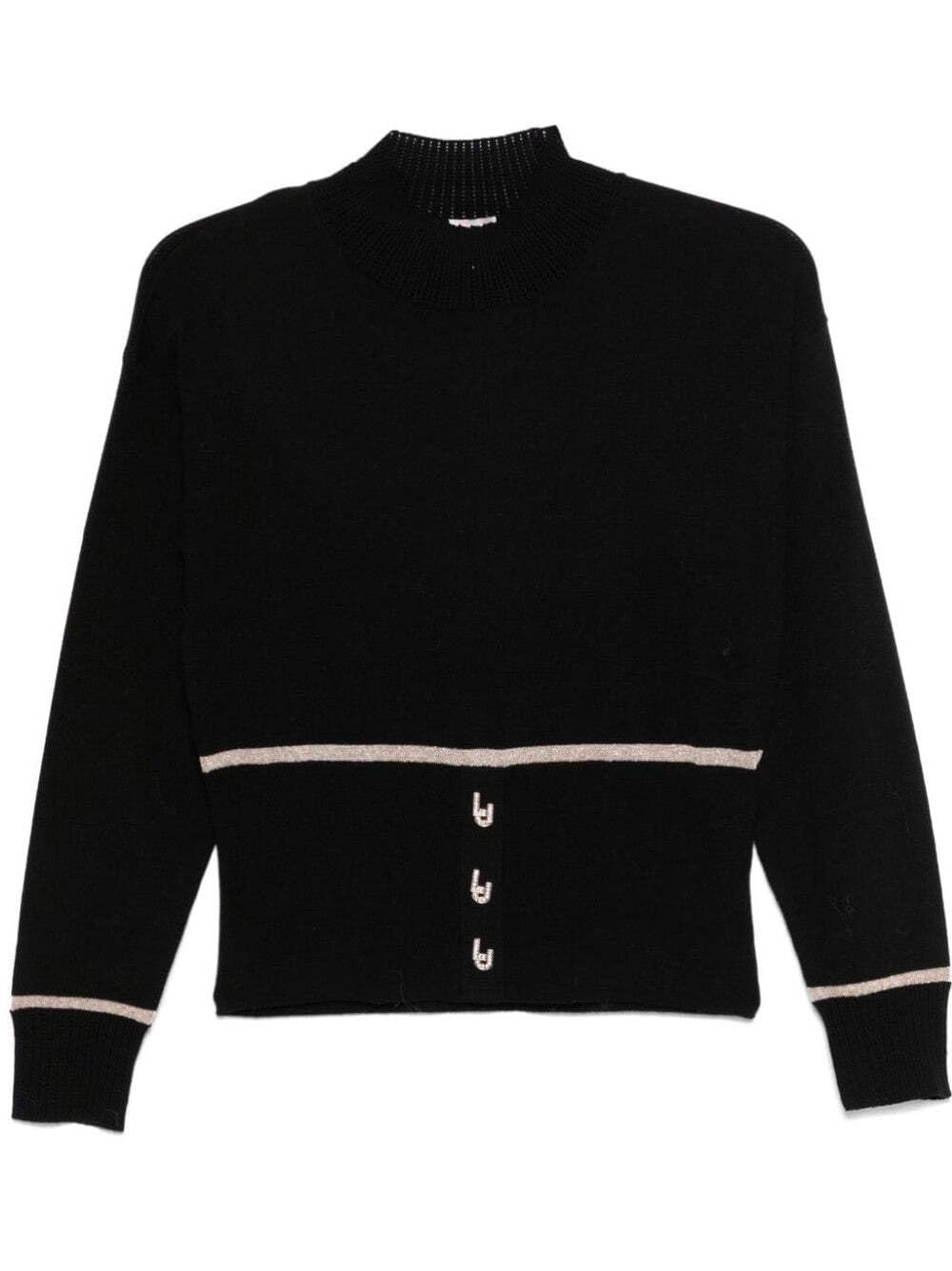 Liu Jo Maglieria Donna Nero Tf4165ms75l a4268 NERO M