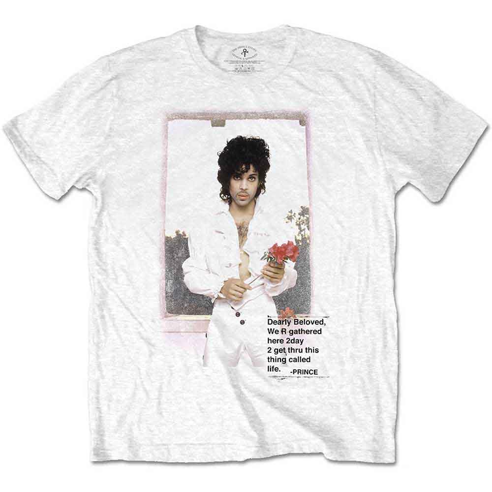 Rock Off Officially Licensed Products Men's White Prince Beautiful Photo Official Tee T-Shirt Unisex (Xx-Large)