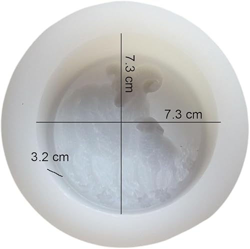 Miniatura 8 de Grainrain Molde de barra de jabón de silicona DIY Vehículo casero ornamento vela molde de resina Caballo (11071)
