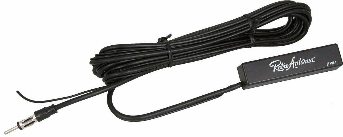 Retro Manufacturing HPA1 Black Amplified Hide-Away AM/FM Antenna
