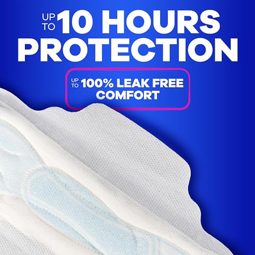 Always Maxi Feminine Pads with Wings for Women, Size 2, Long Super Absorbency, Unscented 42 Count - image 5