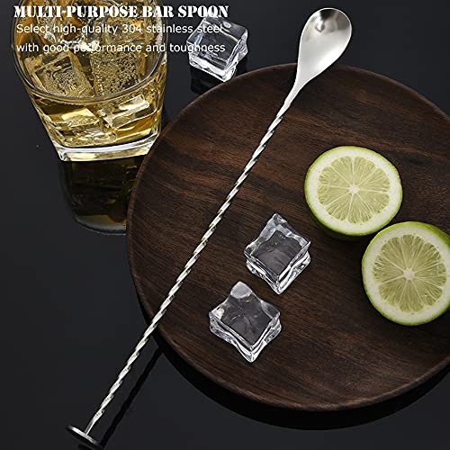3 Stück Lang Cocktail Löffel Edelstahl poliert Löffel Cocktail Löffel Barkeeper Löffel Professionelle Barlöffel Barware… - Image 7