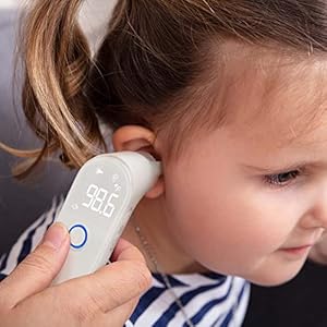   Innovo-Medical-iE100B-Reusable-Infrared-Digital-Ear-Thermometer-Professional-Series-with-Fever-Alert-Detection-and-20x-Disposable-Probes