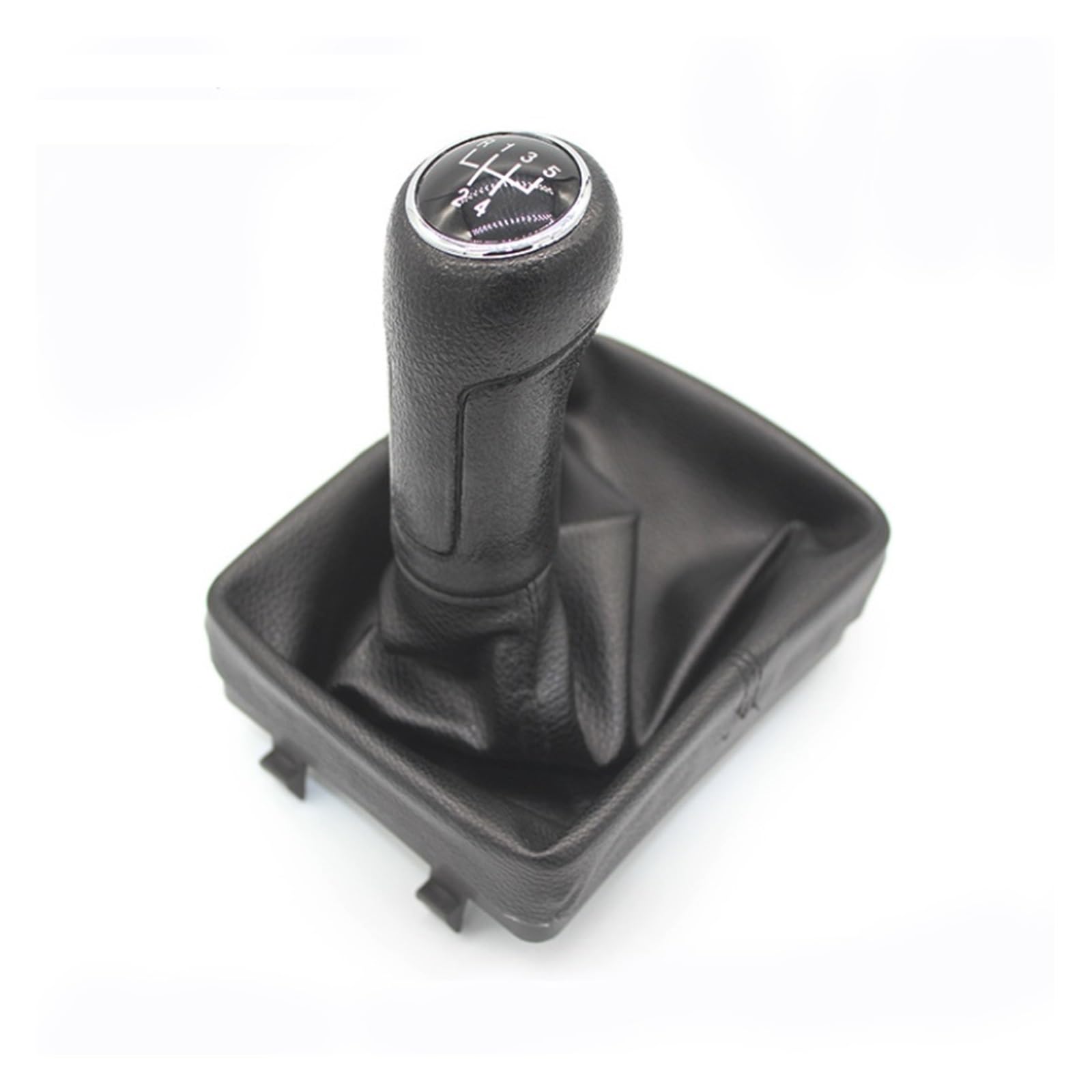 Rbevcrr One Color Car Shift Lever Knob For Vw For Polo 9N 9N2 2002-2009 Leather Gear Shift Knob Lever Shifter Gaiter Boot Case Stick Shifter Pen